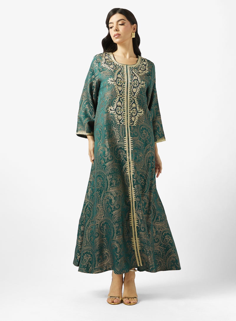 Khizana Embroidered Jalabiya - Image 1